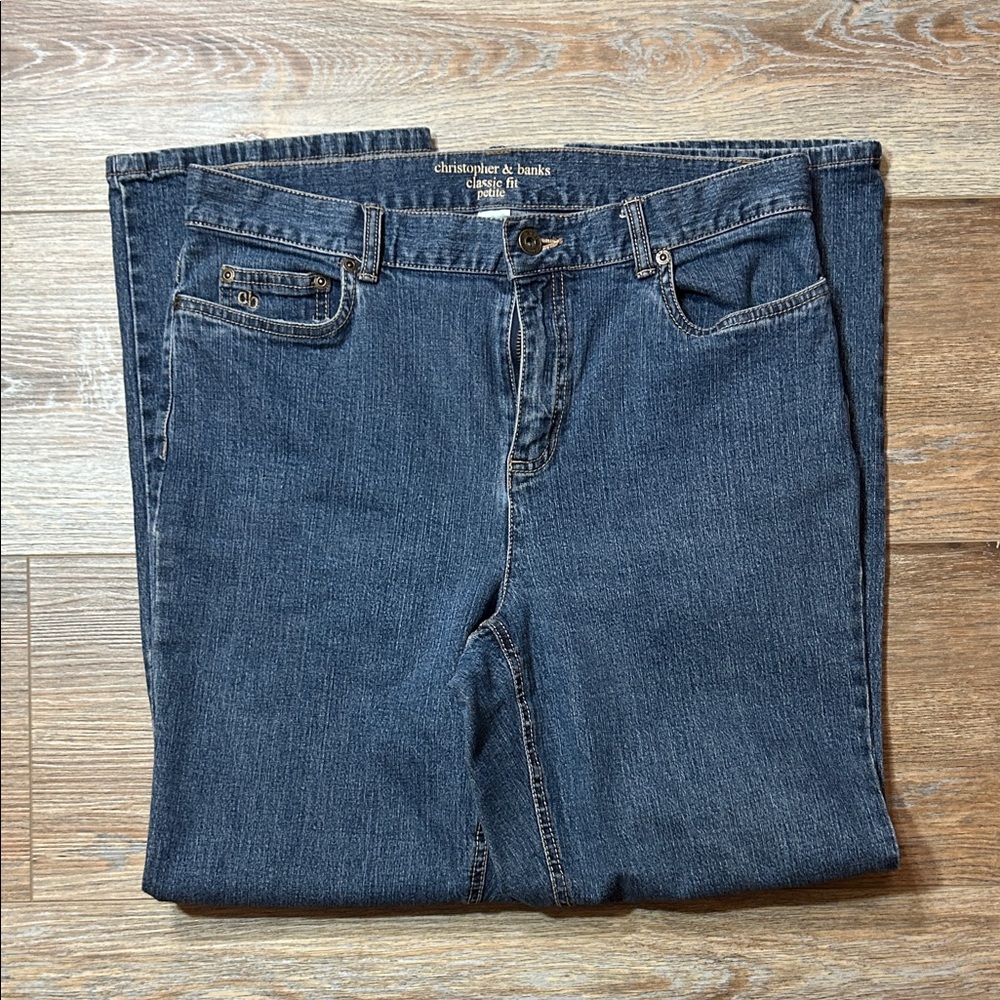 Christopher & Banks Dark Blue Classic Fit Jeans